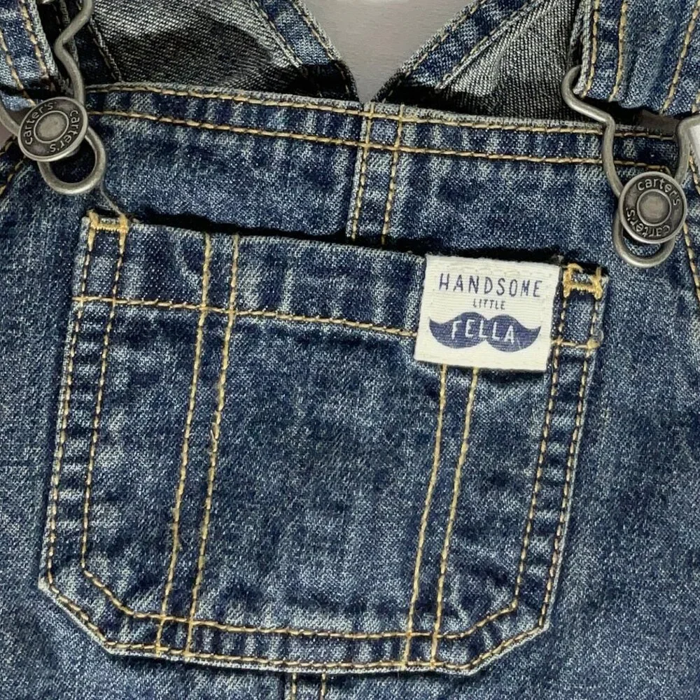Carters Blue Jean Overalls 24 Months Denim Toddler Kids
